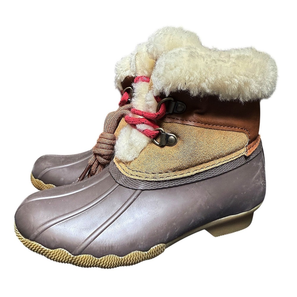 NEW Sperry Top Sider Alpine Saltwater Kids Cozy Lined Duck Boot Size‎ 11